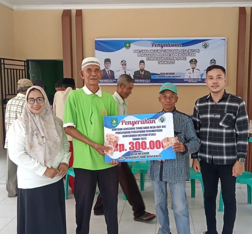 Kegiatan Penyaluran BLT-DD Desa Meskom Tahun 2025